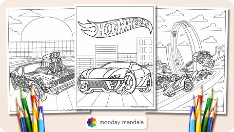 26 Hot Wheels Coloring Pages (Free PDF Printables)
