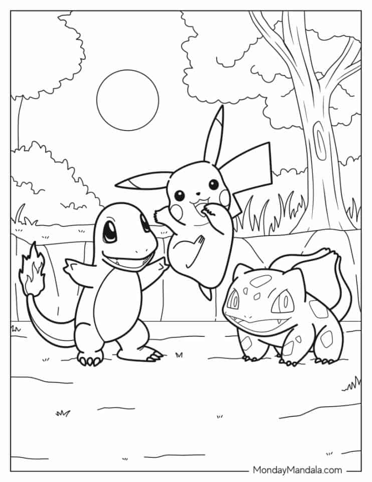 100 Pokemon Coloring Pages Free PDF Printables 