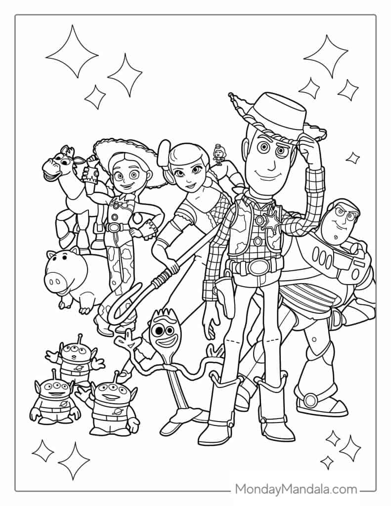 Toy Story Coloring Pages Free