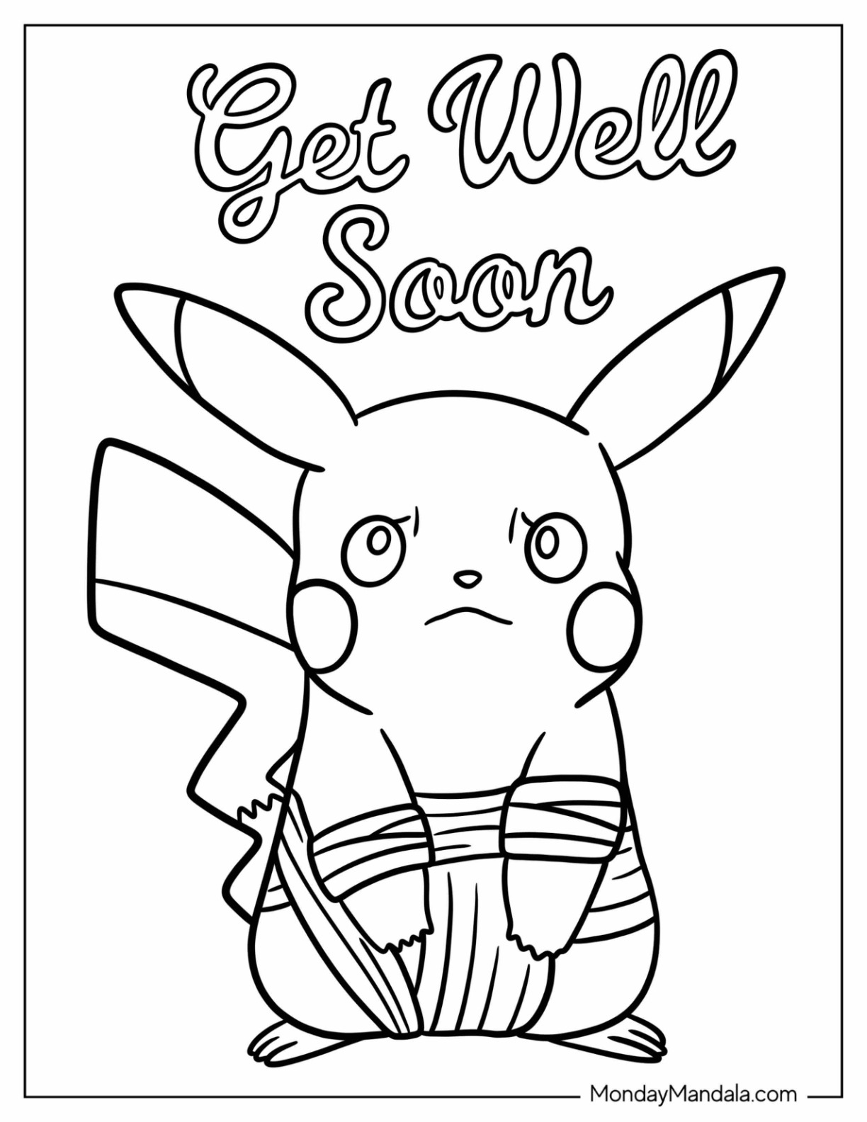 34 Get Well Soon Coloring Pages Free PDF Printables 