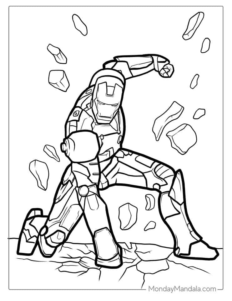 24 Iron Man Coloring Pages (Free PDF Printables)