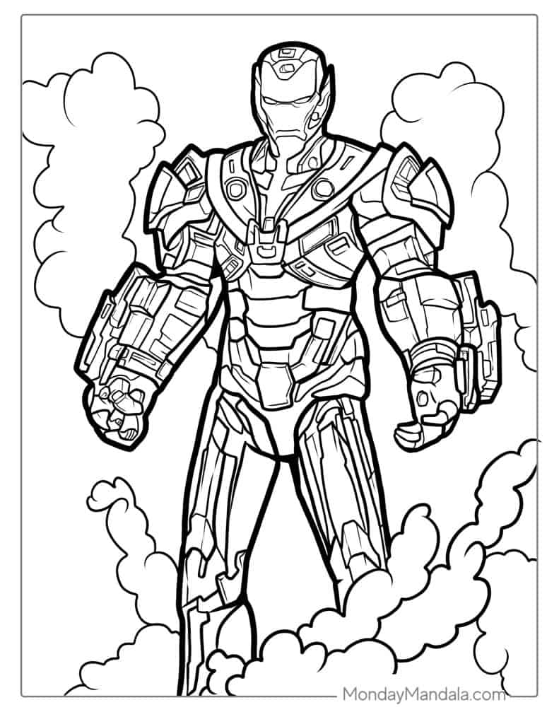 Lego Ironman Coloring Page Lego Ironman Coloring Page