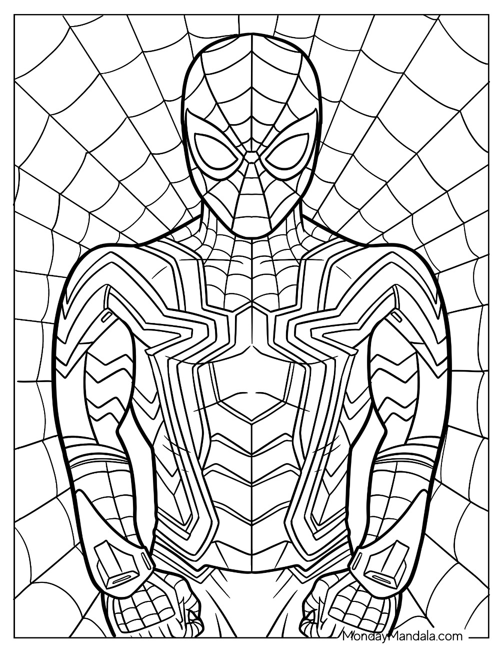 20 Iron Spider Coloring Pages Free PDF Printables 