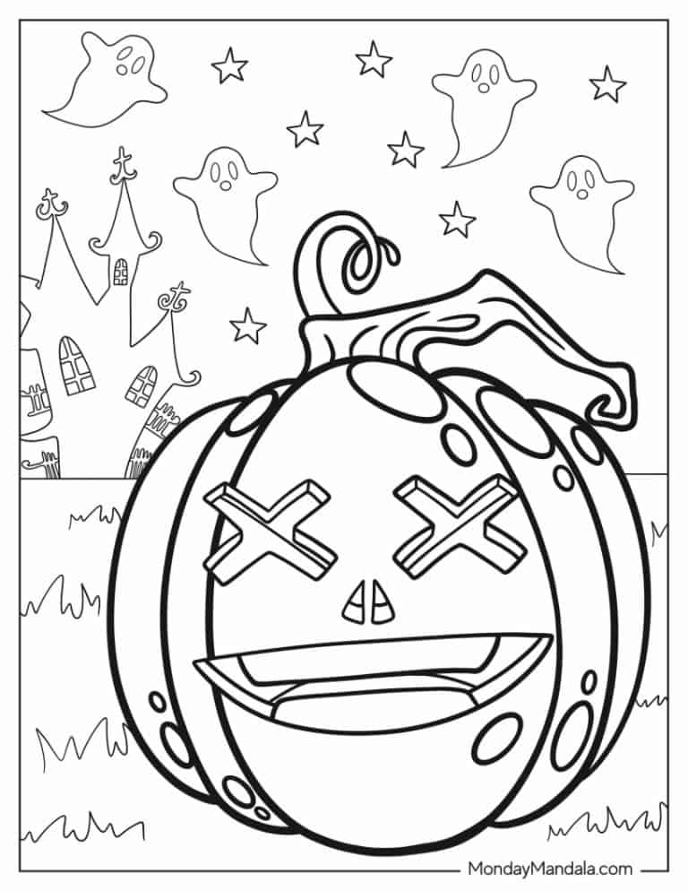 22 Jack-O-Lantern Coloring Pages (Free PDF Printables)