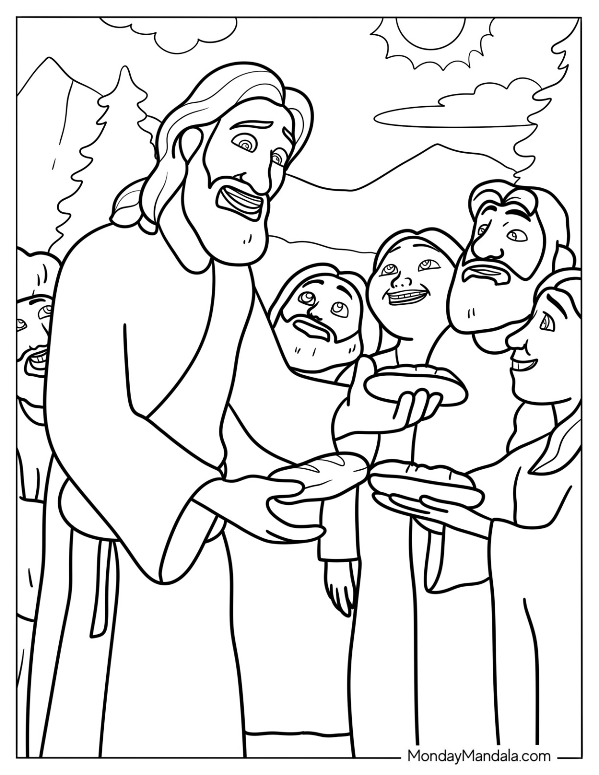 Jesus Ascension Coloring Page Free Printable Coloring Pages
