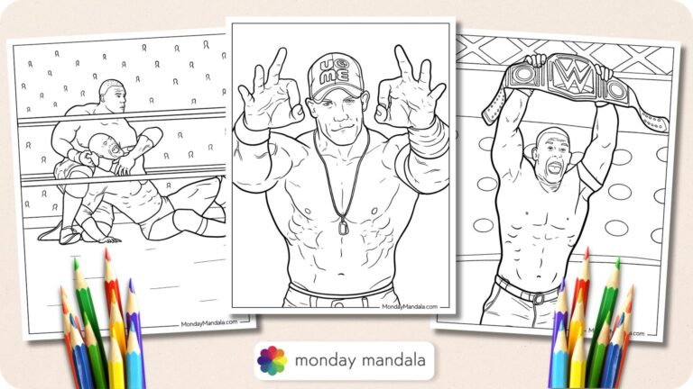 20 John Cena Coloring Pages (Free PDF Printables)