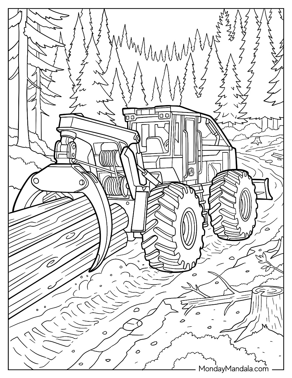 John Deere Backhoe Loader Installing a Large Underground Pipe