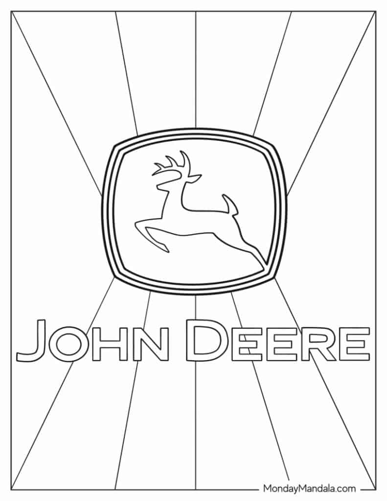 John Deere Logo Outline John Deere Logo Outline