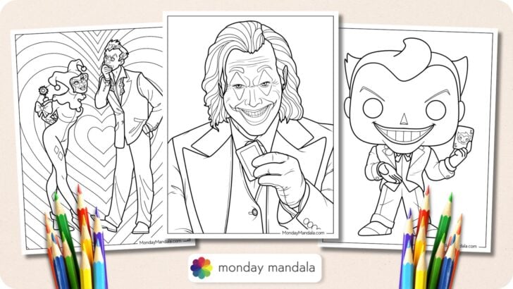 Joker Coloring Pages Featured Image v2