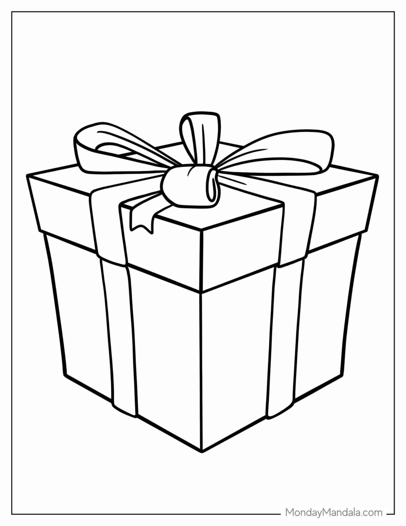 20 Christmas Present Coloring Pages (Free PDF Printables)