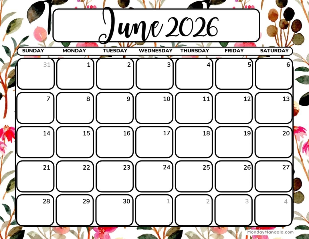 Printable Calendars For 2026 & 2027 (Free PDFs)