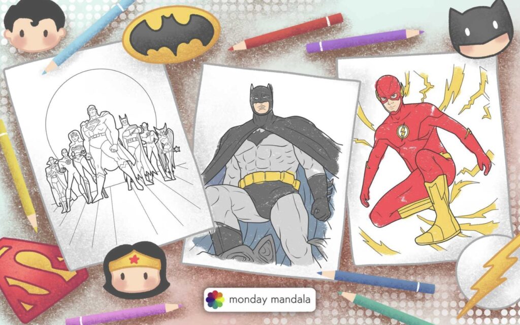 22 Justice League Coloring Pages (Free PDF Printables)