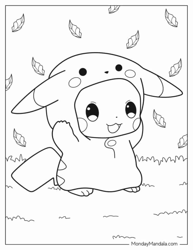 38 Pikachu Coloring Pages (Free PDF Printables)