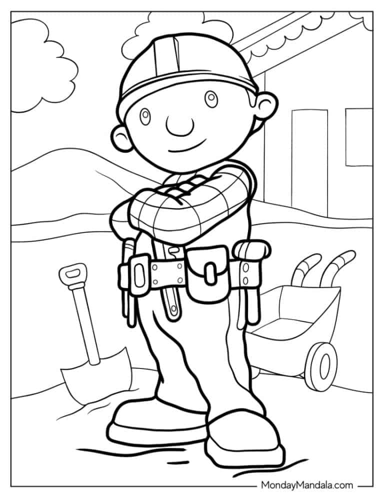 20 Bob The Builder Coloring Pages (Free PDF Printables)