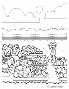 24 Garden Coloring Pages (Free PDF Printables)