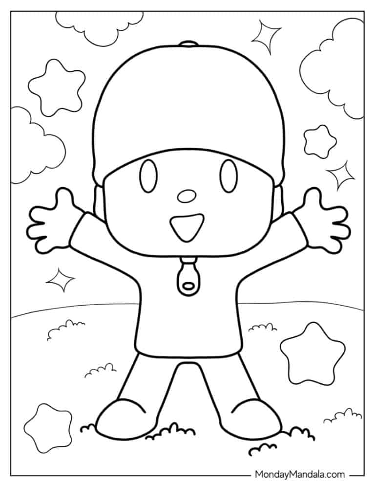 24 Pocoyo Coloring Pages (Free PDF Printables)