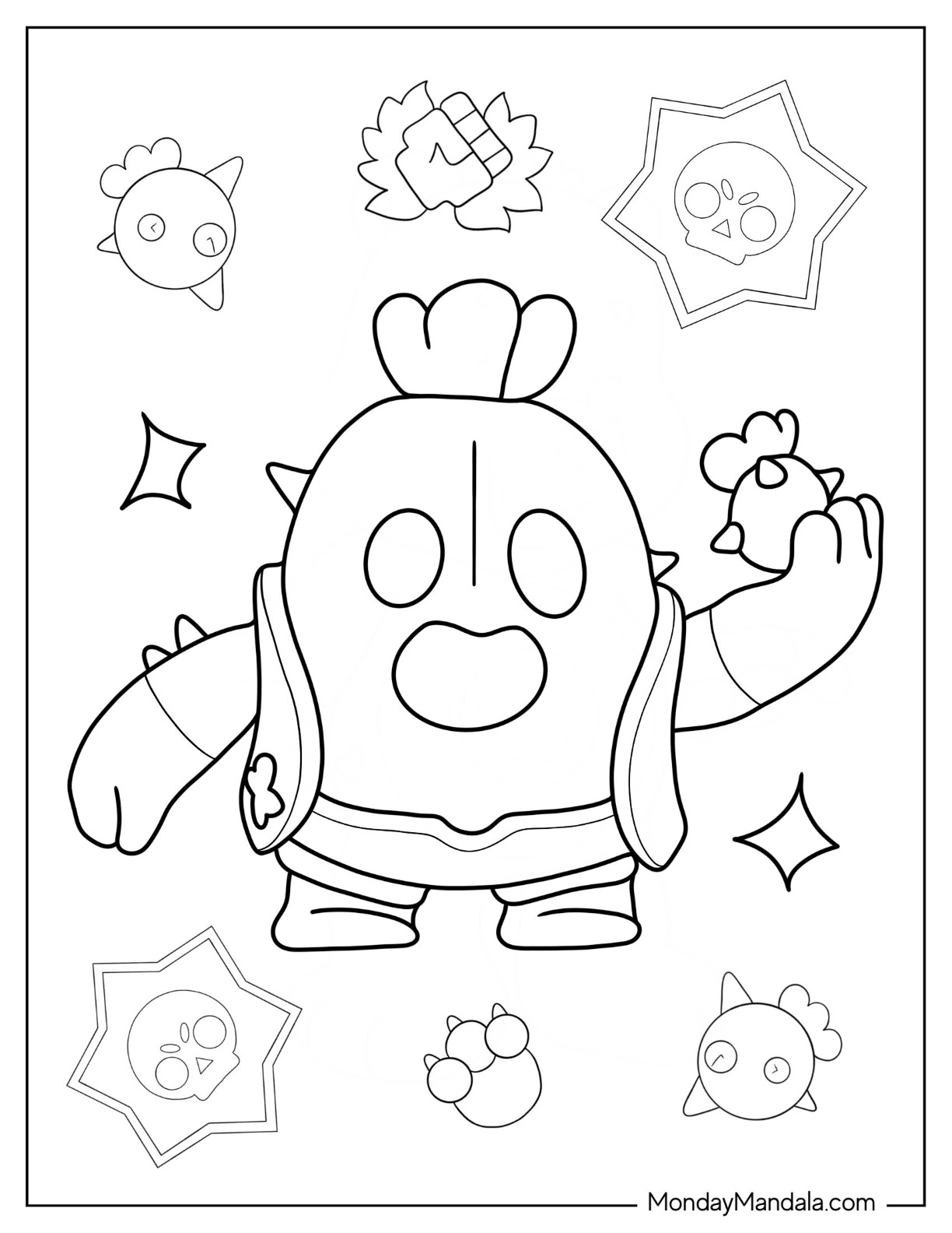 25 Brawl Stars Coloring Pages Free PDF Printables 
