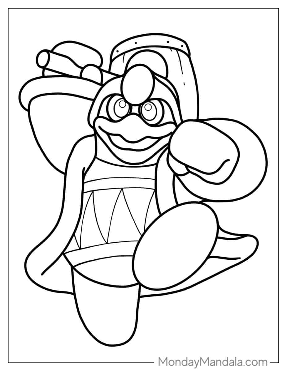 28 Kirby Coloring Pages (Free PDF Printables)