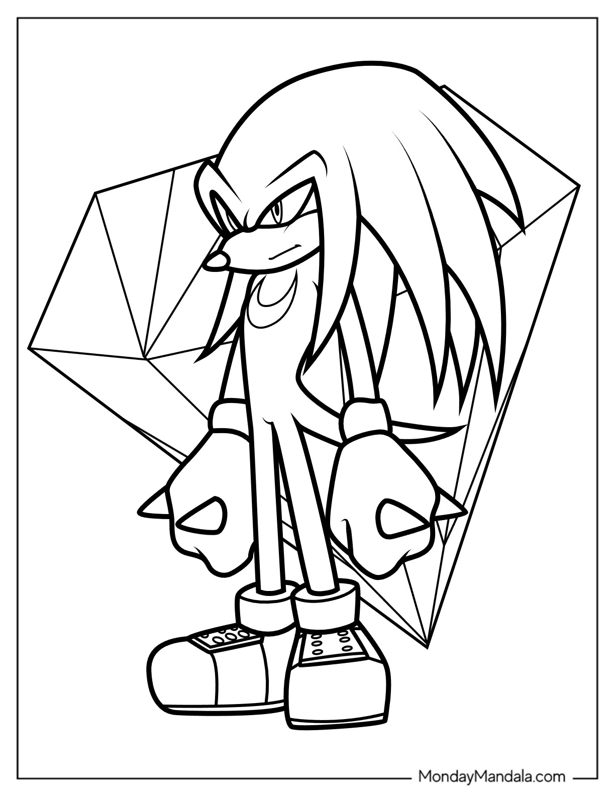20 Knuckles Coloring Pages Free PDF Printables 20 Knuckles Coloring Pages Free PDF Printables