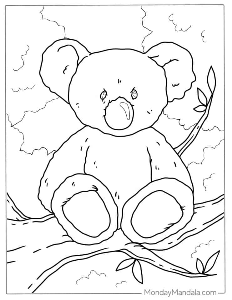 20 Koala Coloring Pages (Free PDF Printables)