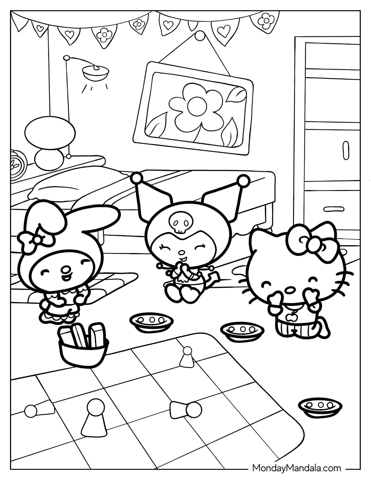 Livre Autocollants Et Coloriage Hello Kitty - 20 Pages, 200 Stickers (puffy, Holographiques, Paillettes) + 4 Feutres - Dès 5 Ans