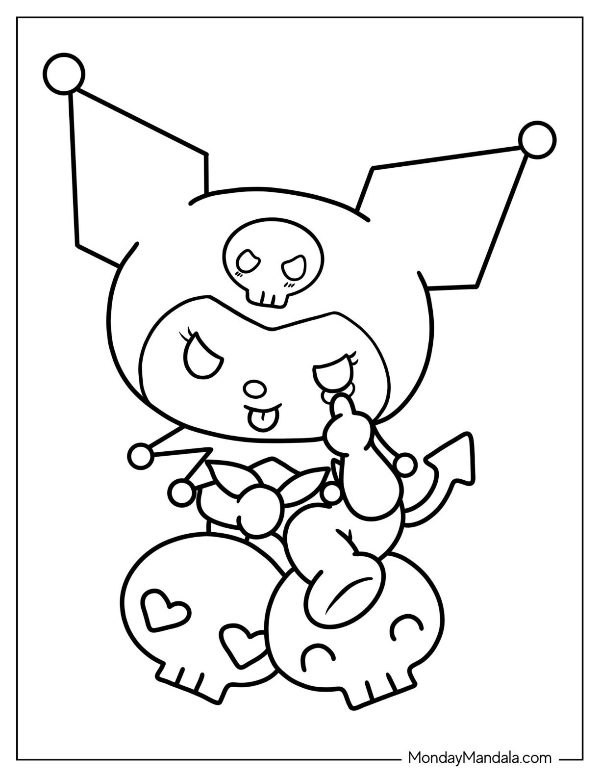 22 Kuromi Coloring Pages Free PDF Printables 40 OFF