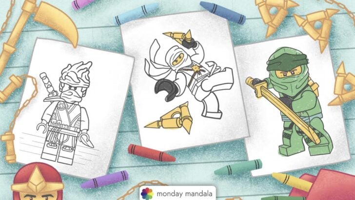 LEGO NINJAGO coloring pages feature image