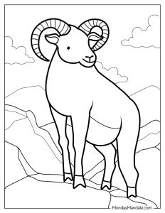 20 Goat Coloring Pages (Free PDF Printables)