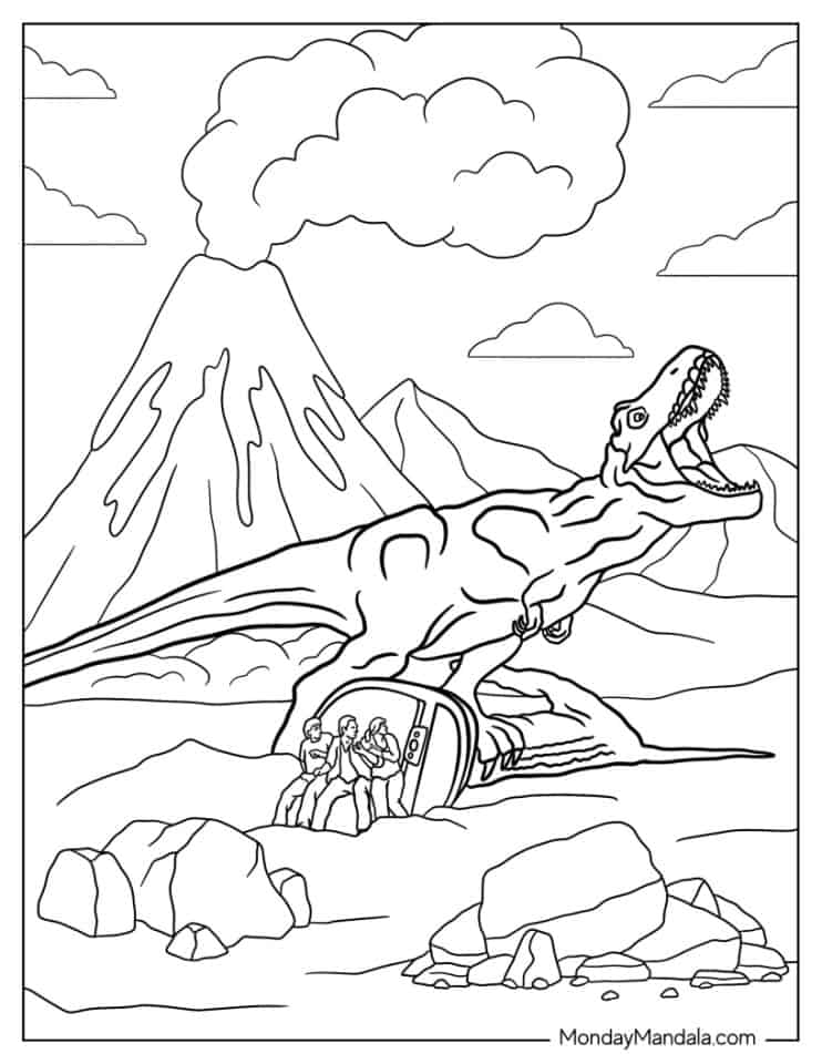 22 Jurassic Park Coloring Pages (Free PDF Printables)