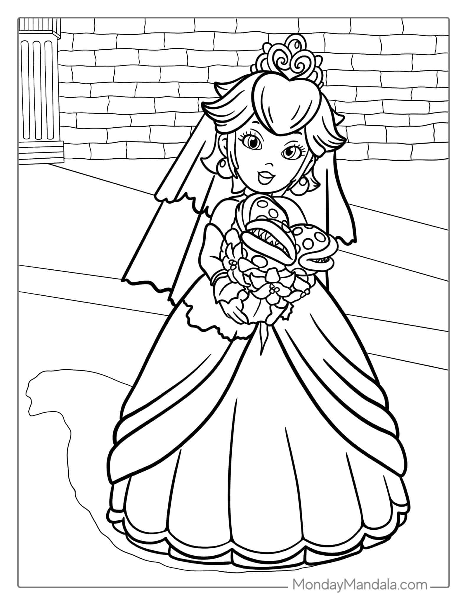 25 Princess Peach Coloring Pages (Free PDF Printables)