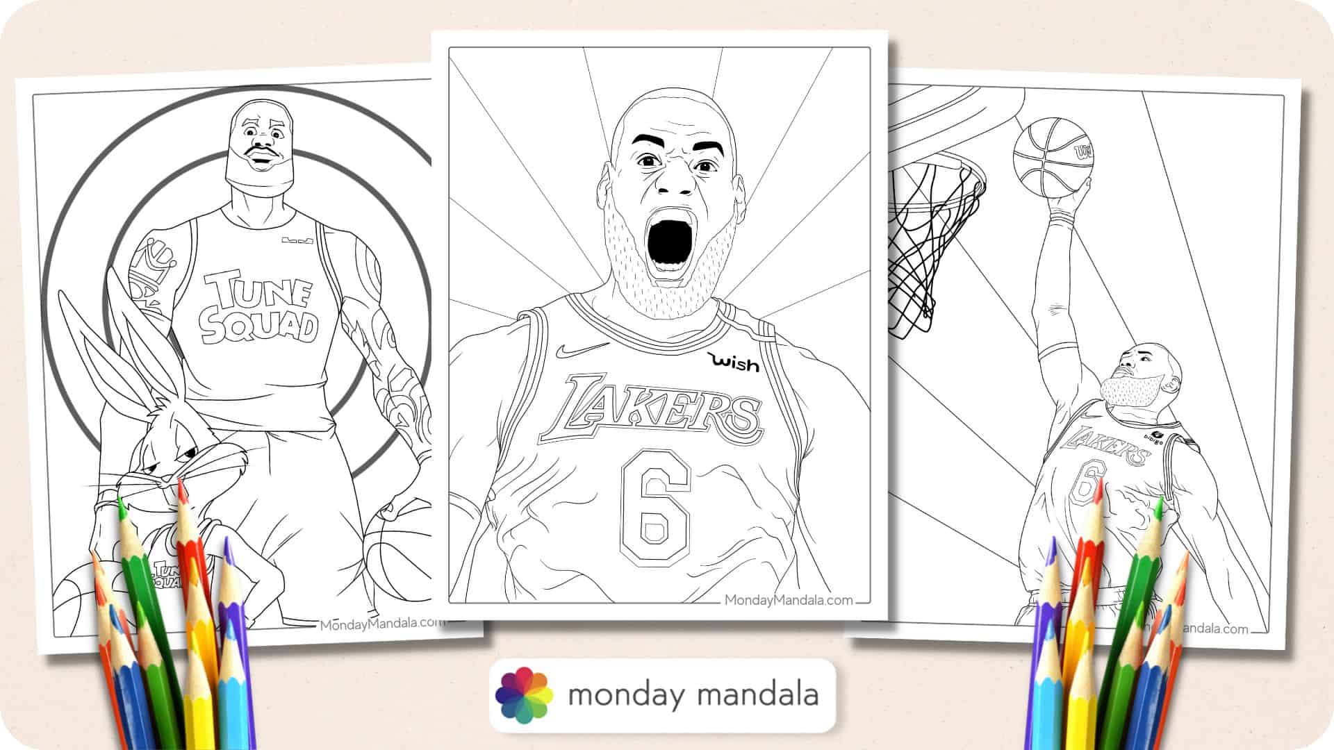 20 LeBron James Coloring Pages (Free PDF Printables)