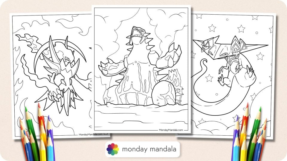 26 Legendary Pokemon Coloring Pages (Free PDF Printables)