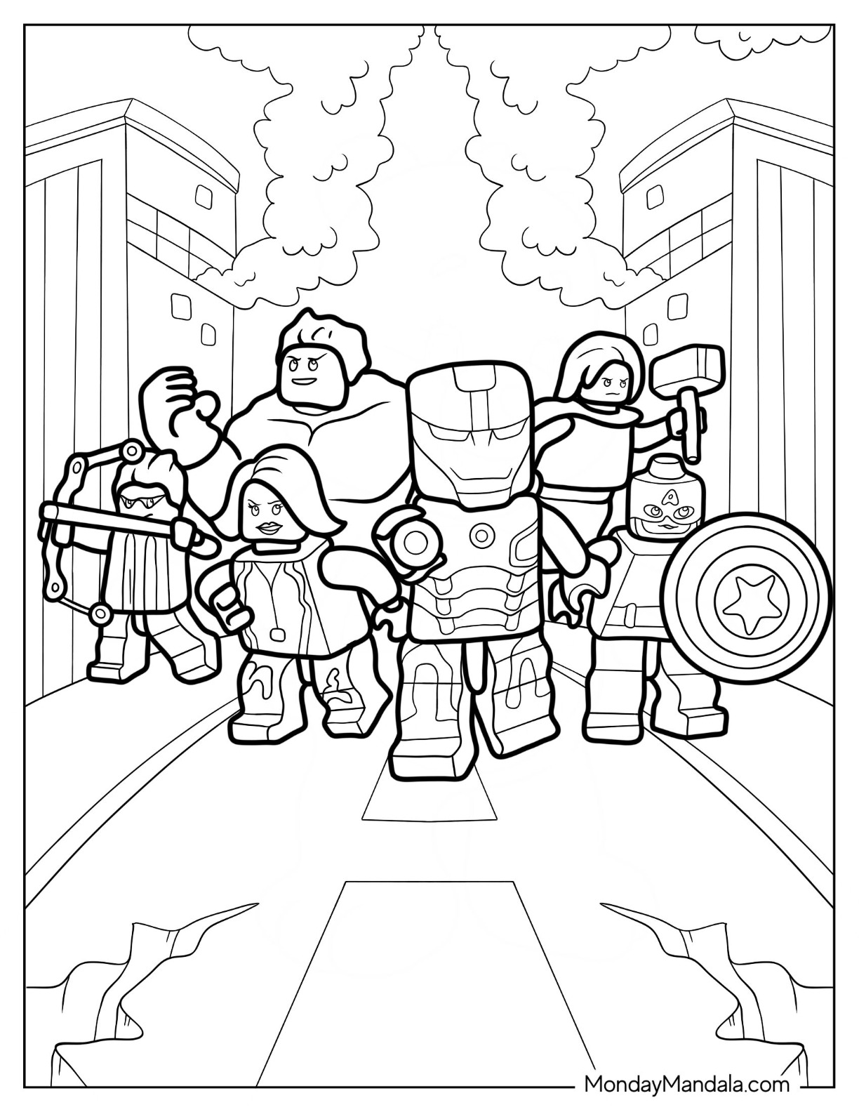 20 Lego Avengers Coloring Pages Free PDF Printables 