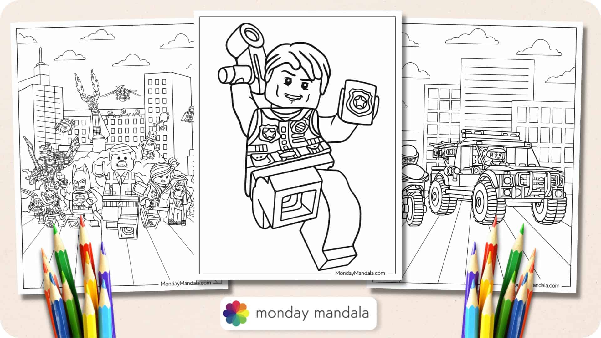 lego block coloring page