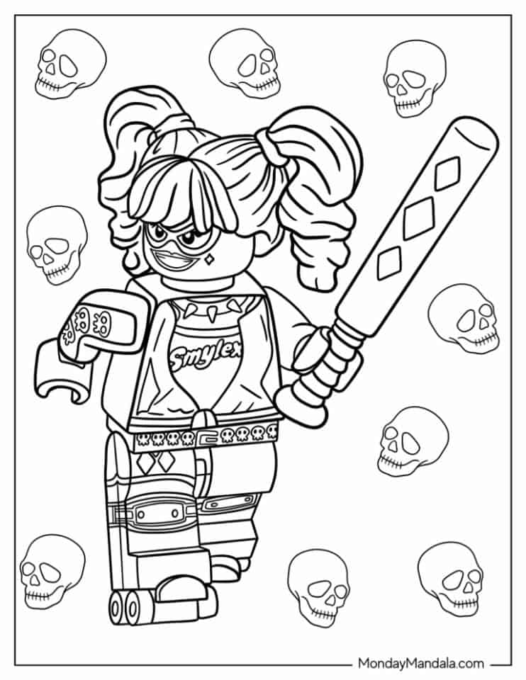 30 Lego Batman Coloring Pages (Free PDF Printables)