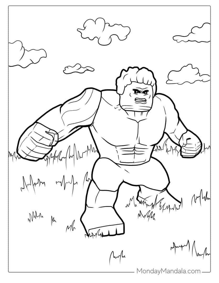 52 Hulk Coloring Pages (Free PDF Printables)