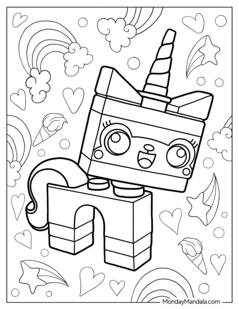 25 Unicorn Cat Coloring Pages (Free PDF Printables)