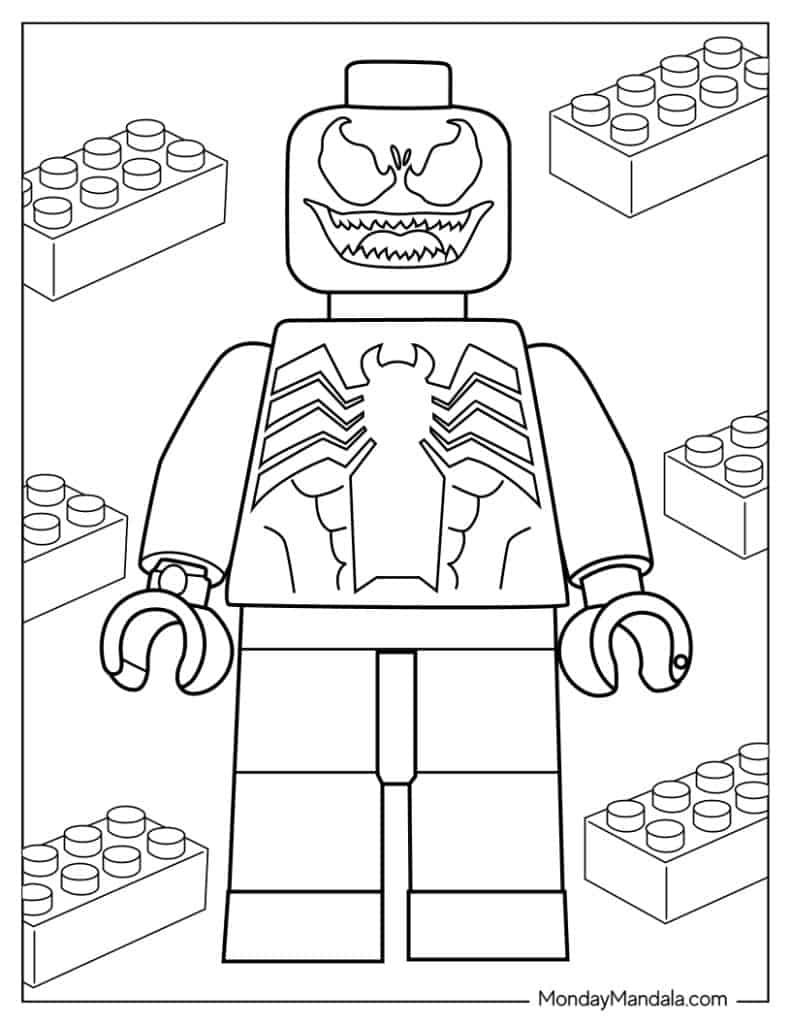 Lego Venom Coloring Pages