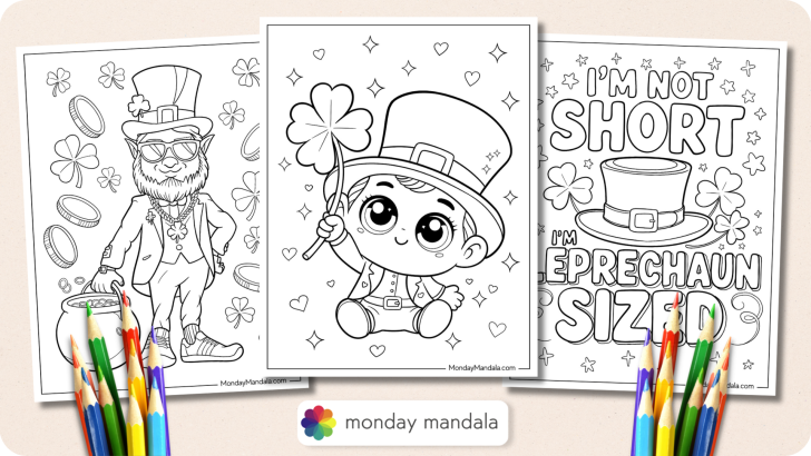 Leprechaun Coloring Pages Featured Image