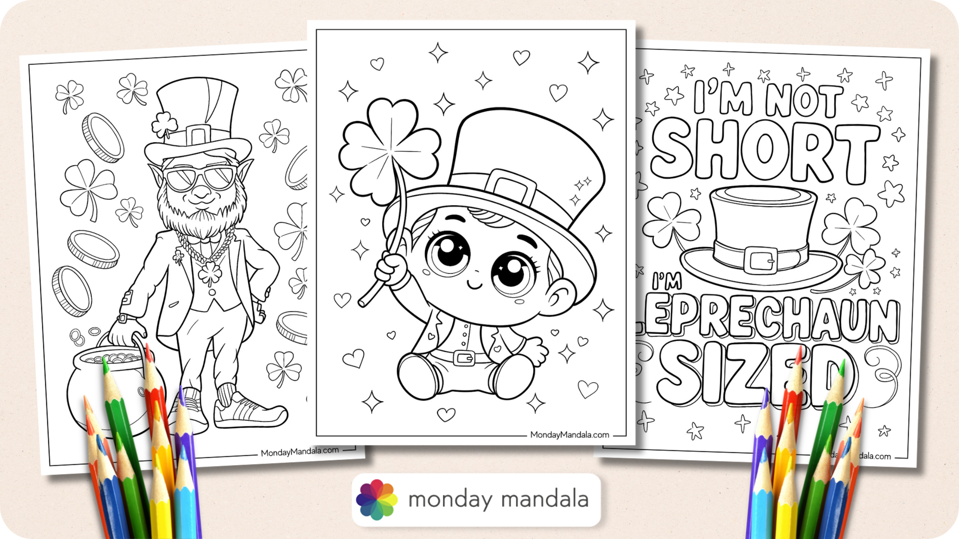 Leprechaun Coloring Pages Featured Image