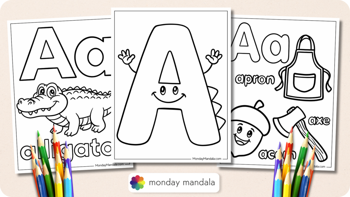 23 Letter A Coloring Pages (Free PDF Printables)