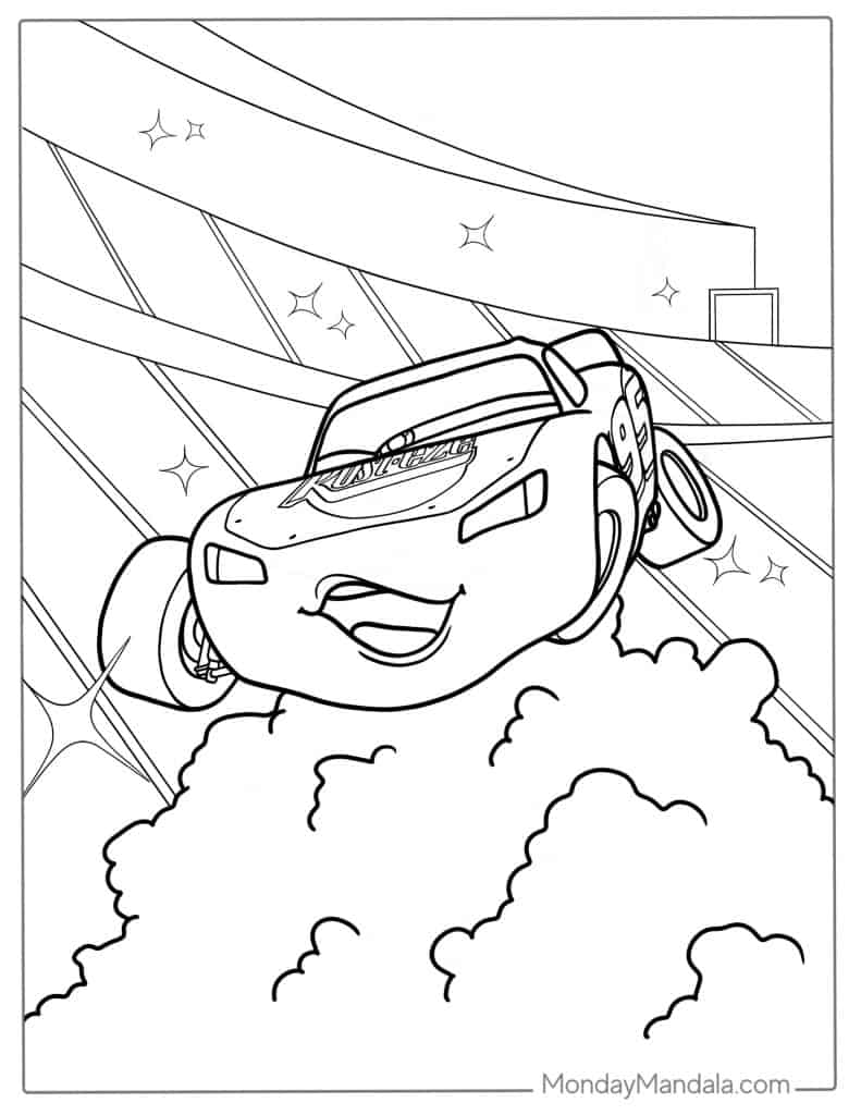 Lightning McQueen Coloring Pages Unleash Your Creativity With The King 