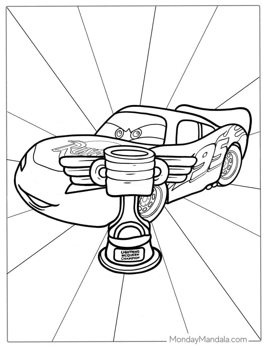 26 Lighting McQueen Coloring Pages (Free PDF Printables)