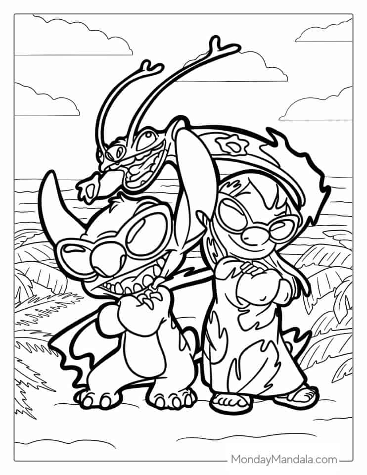Lilo Y Stitch Coloring Pages Lilo Y Stitch Coloring Pages