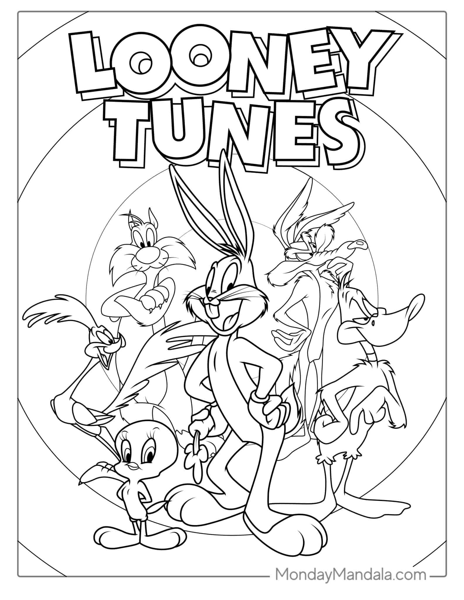 Looney Tunes Coloring Pages Looney Tunes Coloring Pages