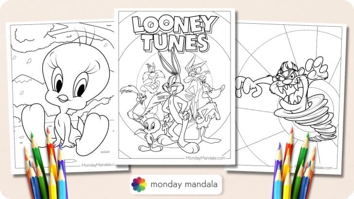 Looney Tunes Coloring Pages Featured Image