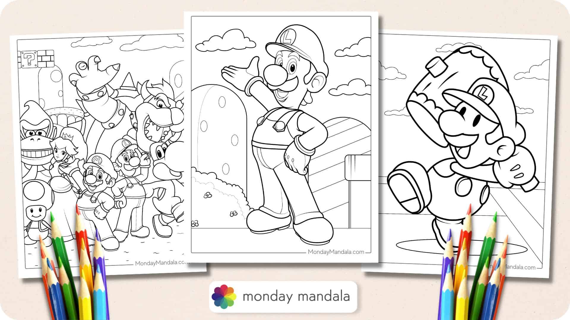 baby luigi mario kart 8 coloring pages