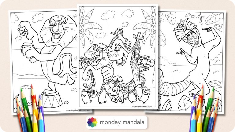 20 Madagascar Coloring Pages (Free PDF Printables)