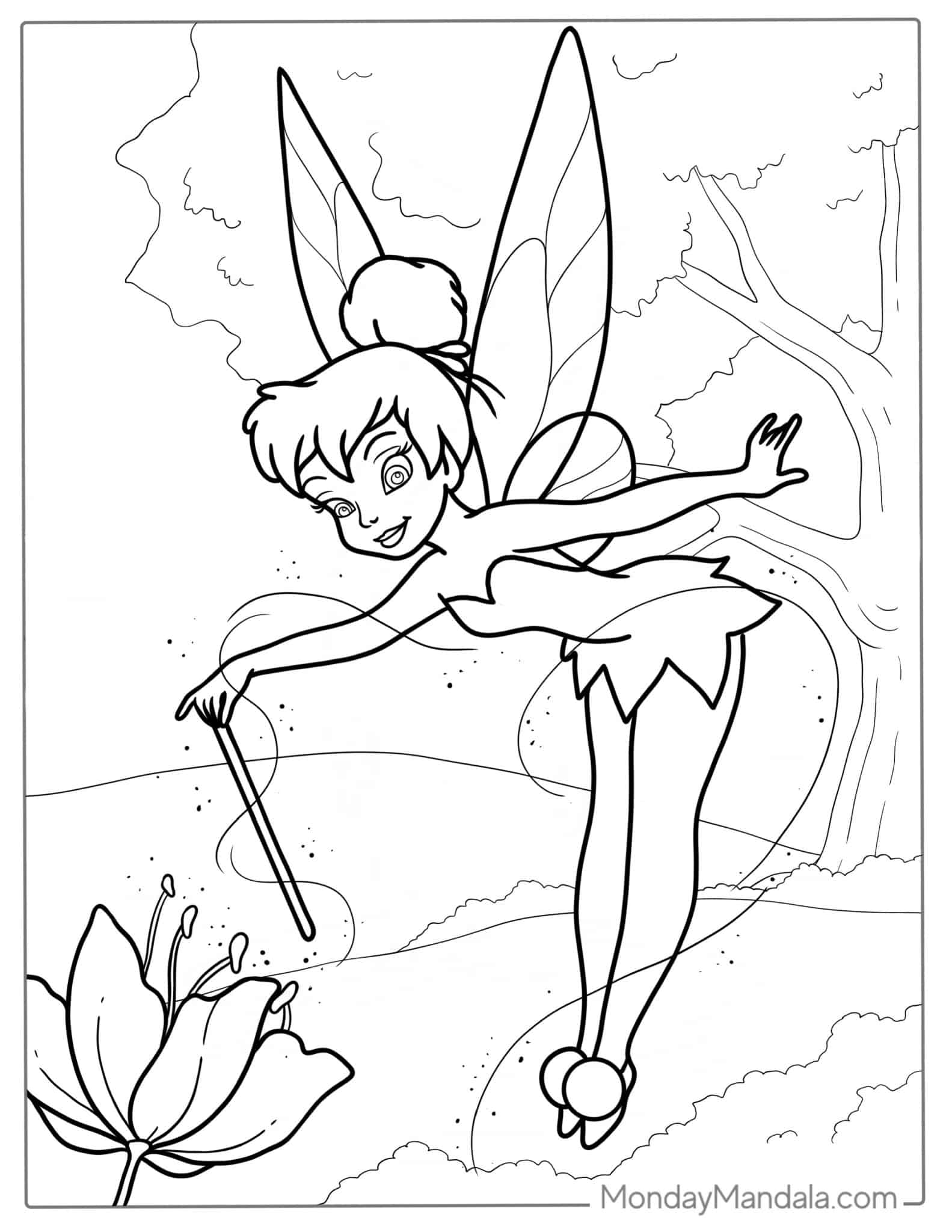 20 Tinker Bell Coloring Pages (Free PDF Printables)
