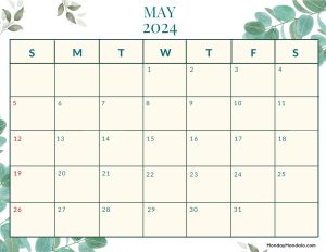 May 2024 Calendars (52 Free PDF Printables)